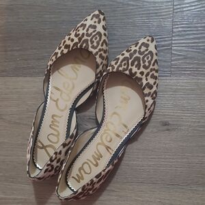Sam Edelman Brown Tan Leopard Flats